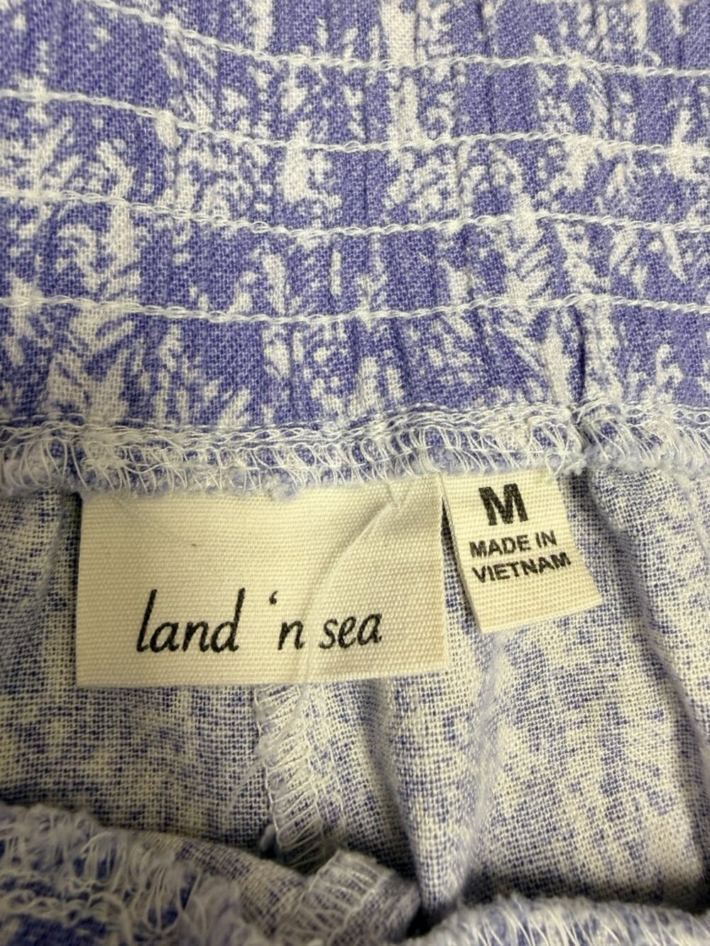 LAND 'N SEA Women's EUC Wide Leg Linen Pull-On Pants | Size M - Picture 6 of 8